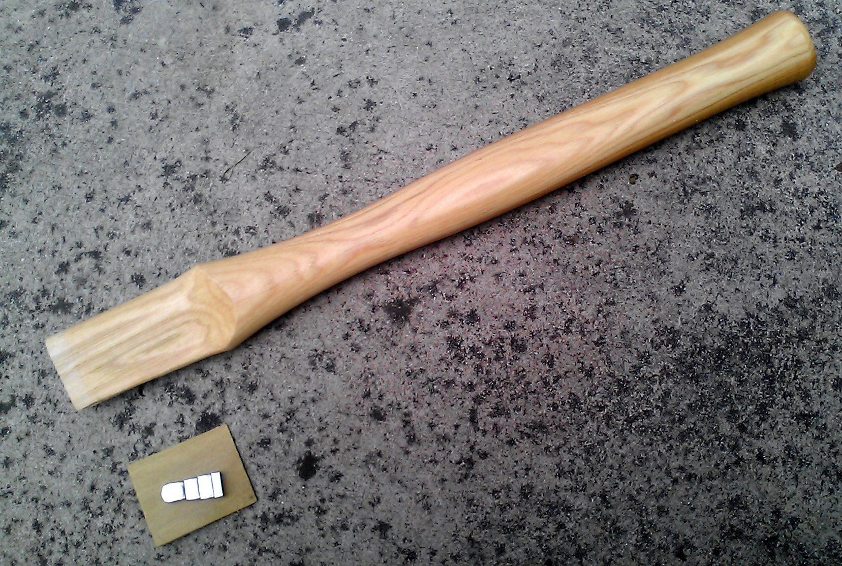 Broad Axe Handle - 16" Broad / Half Hatchet Hickory Big Eye Item #9216BE