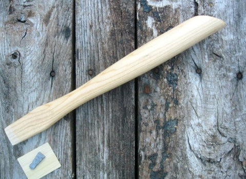 14" Beaver Tooth Roofing / Shingling Hatchet Handle Hickory