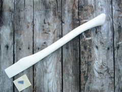 24" Single Bit Axe Handle Full Size Eye American Hickory Item #1124 - Beaver-Tooth Handle Co.
 - 1