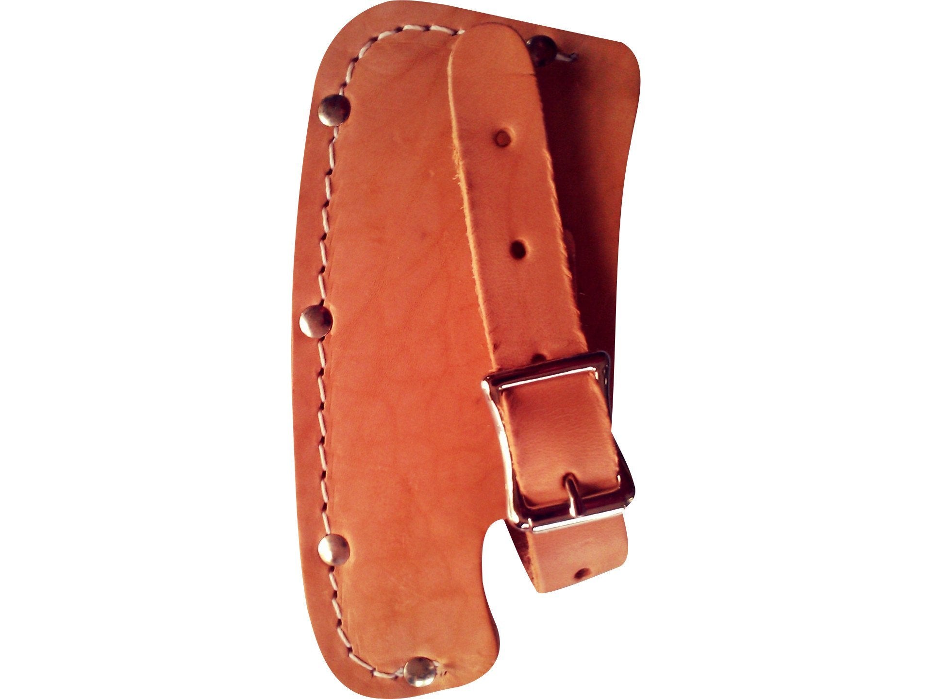 Leather Sheath 5-1/ 2" Single Bit Blade Kelly Perfect Jersey Pattern Top Grain - Beaver-Tooth Handle Co.
- 1