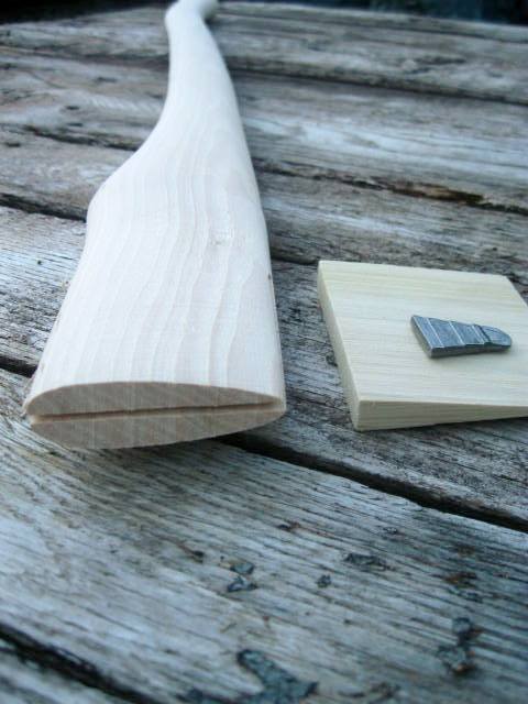 Single Bit Axe Handle - Lot Of 12, 36" Single Bit Axe Handle Bent Grip American Hickory Item # 1136 # 2 Grade