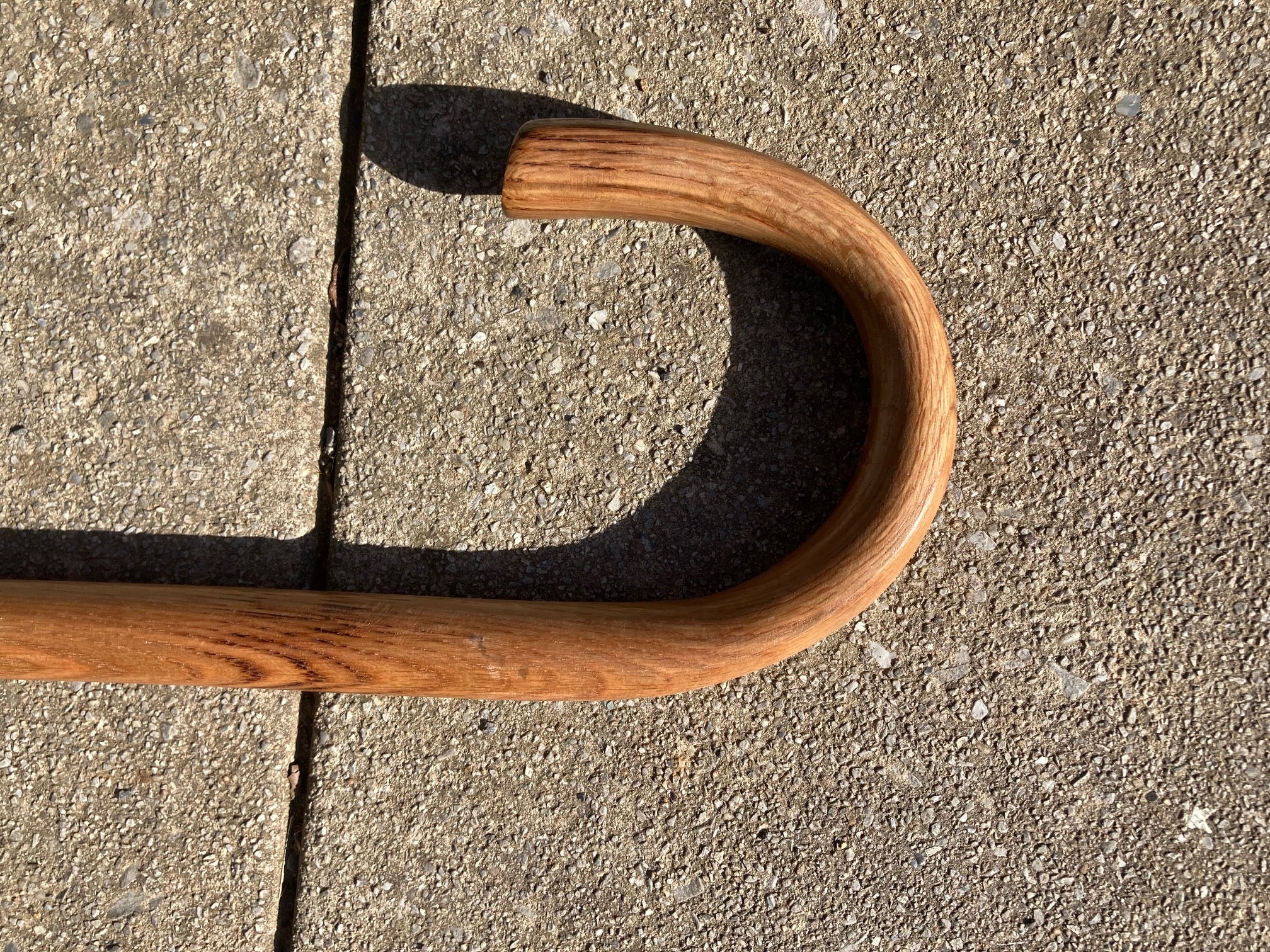 36" Oak Walking Cane & 60" Shepherds Crook Staff Cane