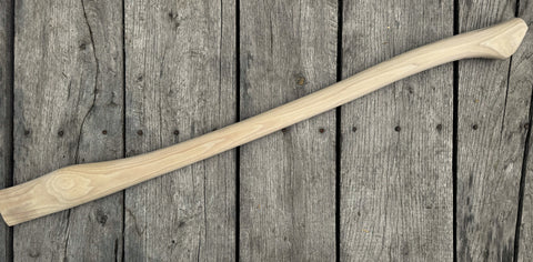 Beaver Tooth 36" Single Bit Hickory Axe Handle  Large Eye Plain Sanded Finish USA