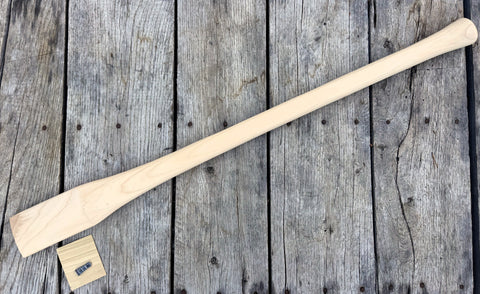 36" Double Bit Axe Handle Plain Sanded Hickory USA