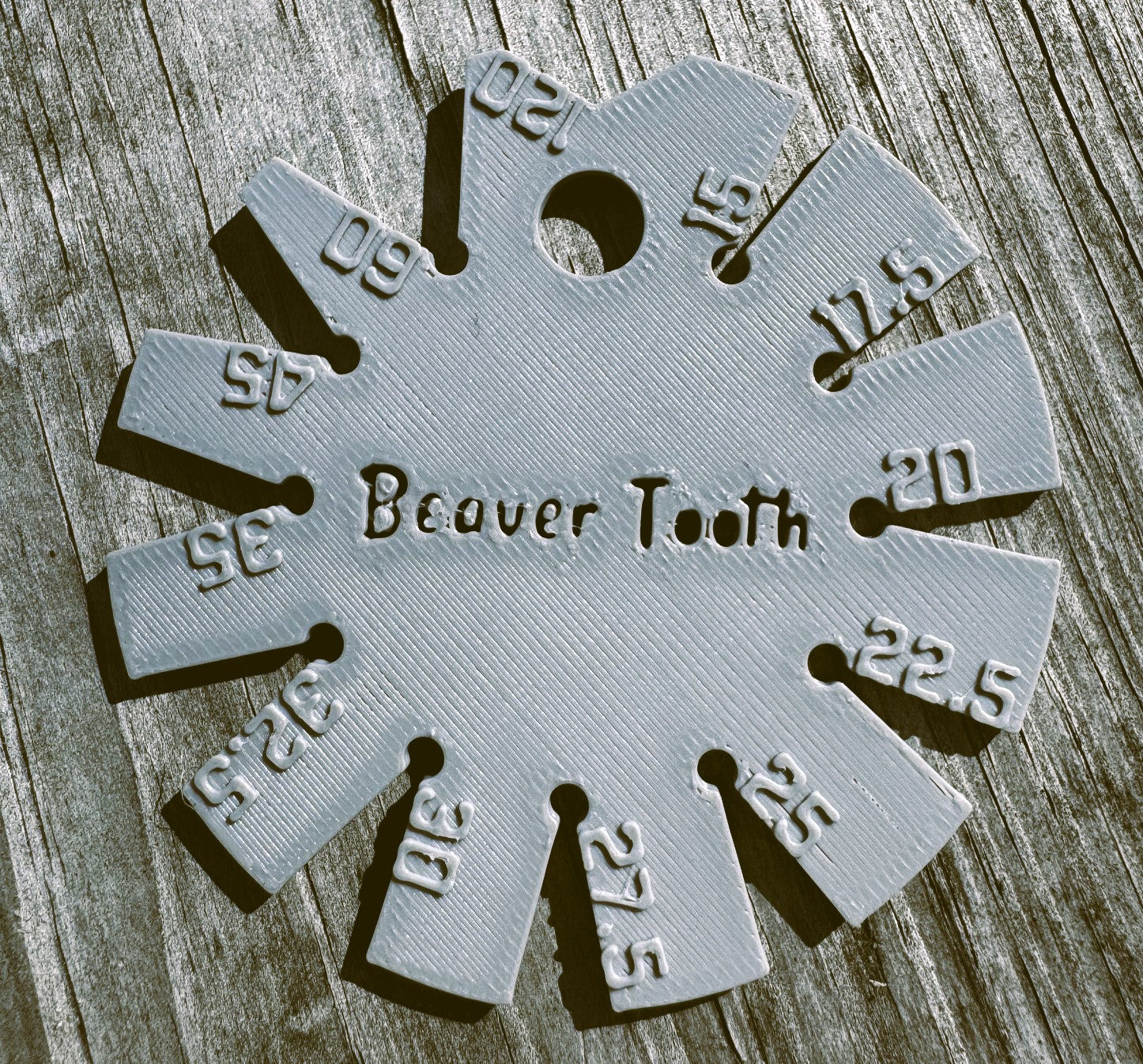 Beaver Tooth Angle / Bevel Gauge for Axe, Chisels, Etc. USA Made.