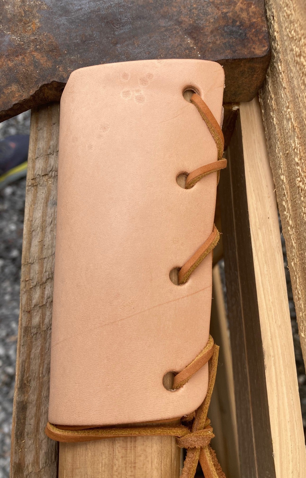 Beaver Tooth Axe Handle Wrap Leather Protector