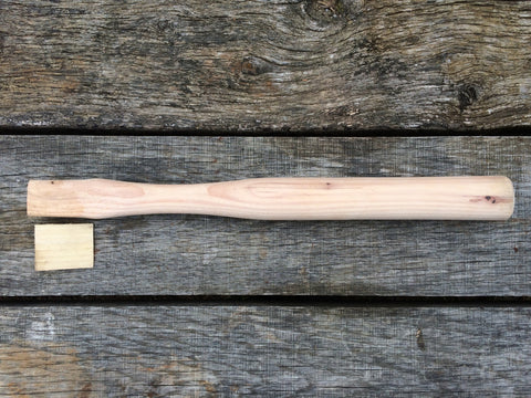 16" American Hickory Hatchet Handle for Lathing, shingle, half, box, or other hatchets.