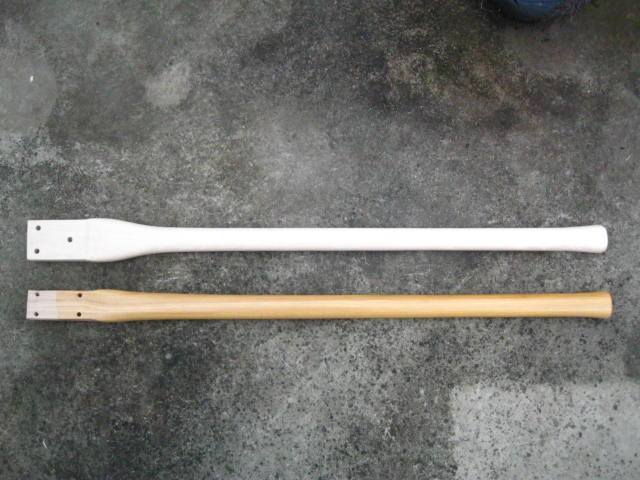 40" BRUSH HOOK CUTTER, KIZER, DITCH BANK HICKORY HANDLE - Beaver-Tooth Handle Co.
 - 3
