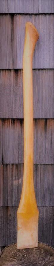 Hickory 28" Double Bit Axe Handle – Fire Finished, Lacquered, Amish Made, 2-1/4" Eye
