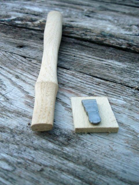 12" BALL PEIN, MACHINIST, HAMMER HANDLE NEW HICKORY Item # 7212 - Beaver-Tooth Handle Co.
 - 2