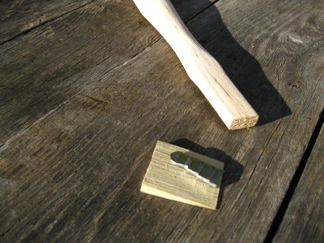 12" Claw Hammer Handle for 7oz. Heads. American Hickory Item# 7112 - Beaver-Tooth Handle Co.
 - 2