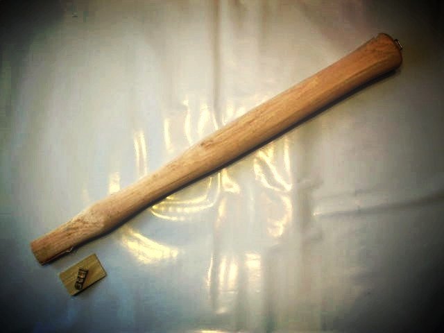 14" Blacksmith / Ball Pein Hammer Handle Flat Eye Style Hickory New Machinist Item # 7214 #3 eye - Beaver-Tooth Handle Co.
 - 1