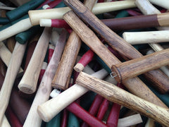 Lot of 24 Wholesale Hammer Handles Assorted Sizes & Types Hickory - Beaver-Tooth Handle Co.
