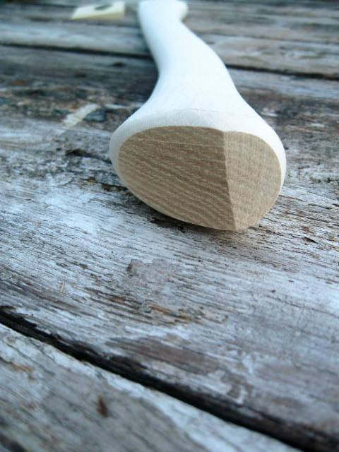 24" Single Bit Axe Handle Full Size Eye American Hickory Item #1124 - Beaver-Tooth Handle Co.
 - 3