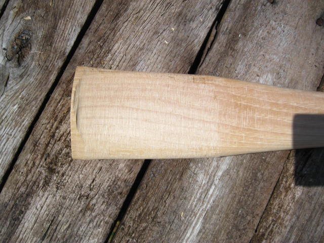 36" Coal Miners Pick Handle New USA Hickory Drift Pick Slip on Eye - Beaver-Tooth Handle Co.
 - 2