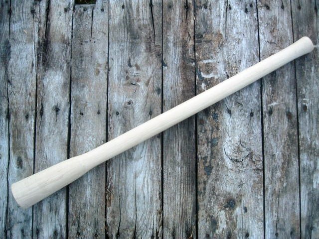 36" Garden Pick / Mattock Cutter Handle Smaller #7 Eye Hickory USA - Beaver-Tooth Handle Co.
 - 1