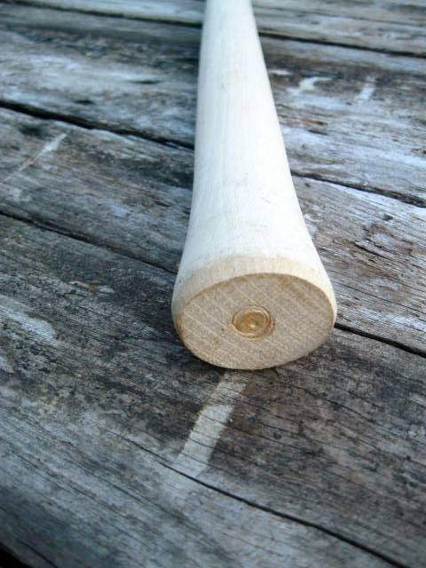 36" Garden Pick / Mattock Cutter Handle Smaller #7 Eye Hickory USA - Beaver-Tooth Handle Co.
 - 3