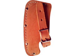 Leather Sheath 5-1/ 2" Single Bit Blade Kelly Perfect Jersey Pattern Top Grain - Beaver-Tooth Handle Co.
 - 1