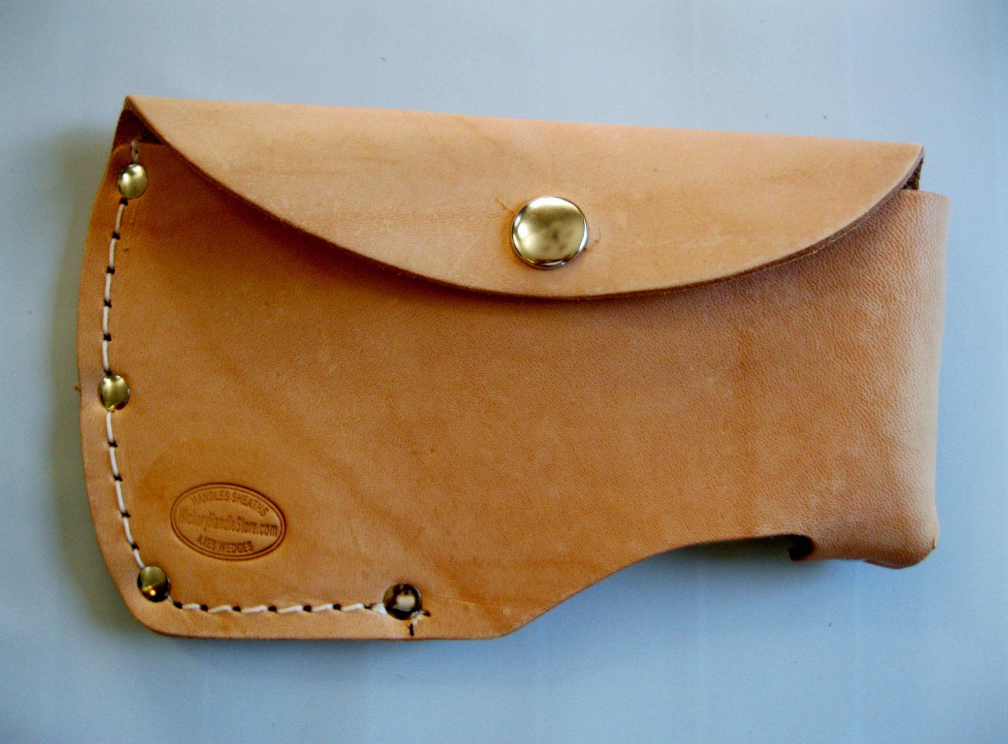 Leather Sheath Fits Large Hatchet Top Grain USA Made! - Beaver-Tooth Handle Co.
 - 1