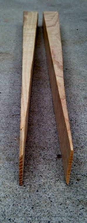 Wood Wheelbarrow Wedges Made in USA - Beaver-Tooth Handle Co.
 - 3